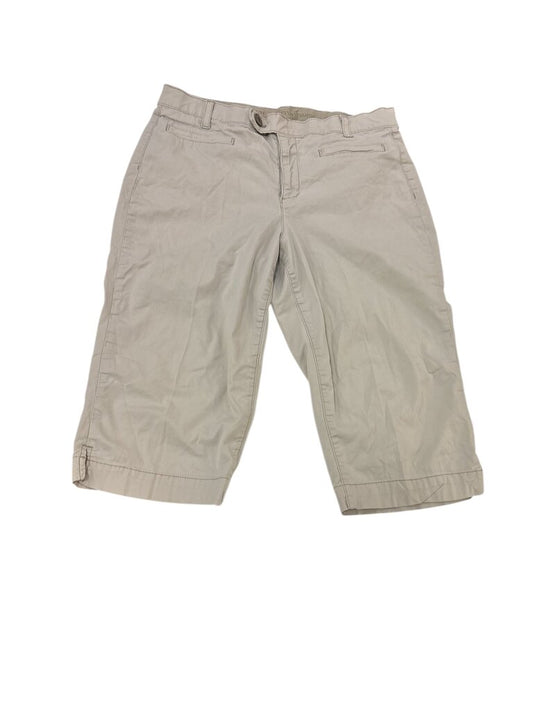 Pants: Capris Cream, Womens, Size: M