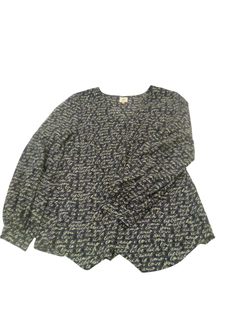 Long Sleeve Shirt: Blue W, Womens, Size: M
