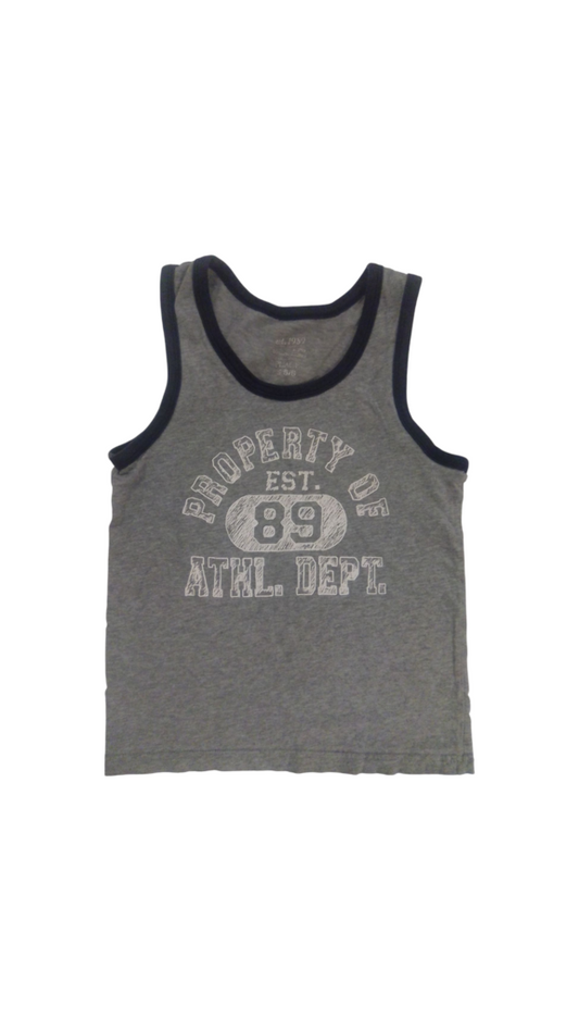 Tank Top: Gray Athl. Dept, Boy, Size: 5