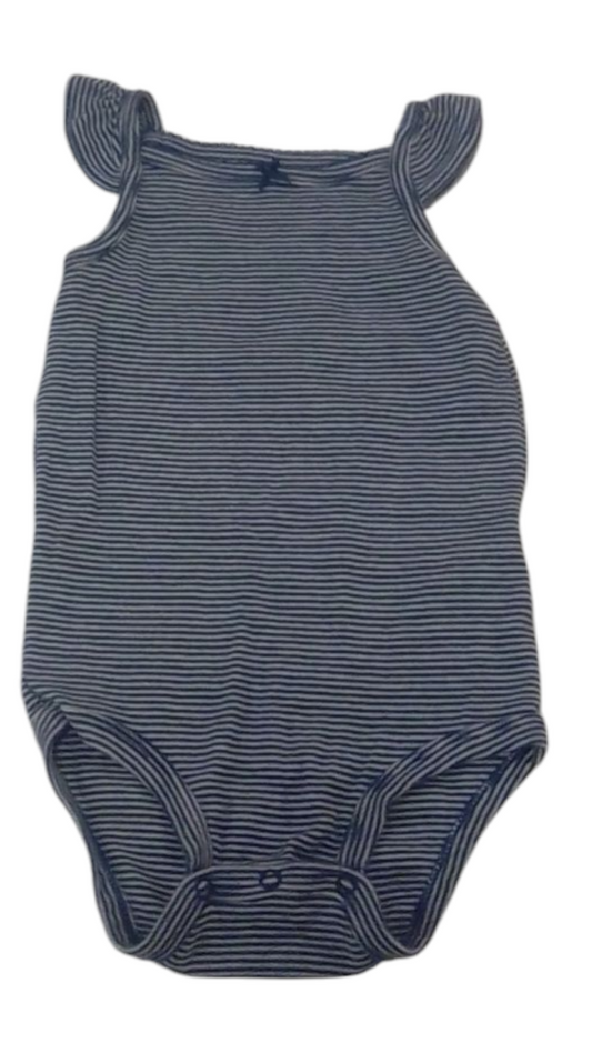 Onesie: Blue Stripes, Girl, Size: 18m