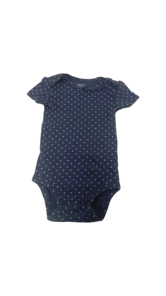 Onesie: Blue/White Dots, Girl, Size: 18m
