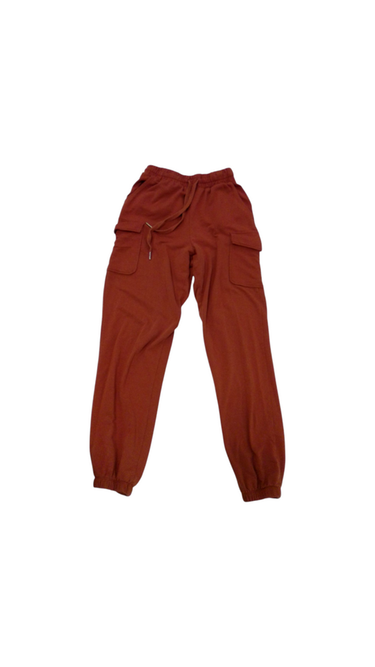 Pants: Orange Joggers, Womens, Size: S