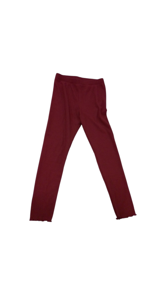 Pants: Dark Pink/Ribbed, Girl, Size: 7