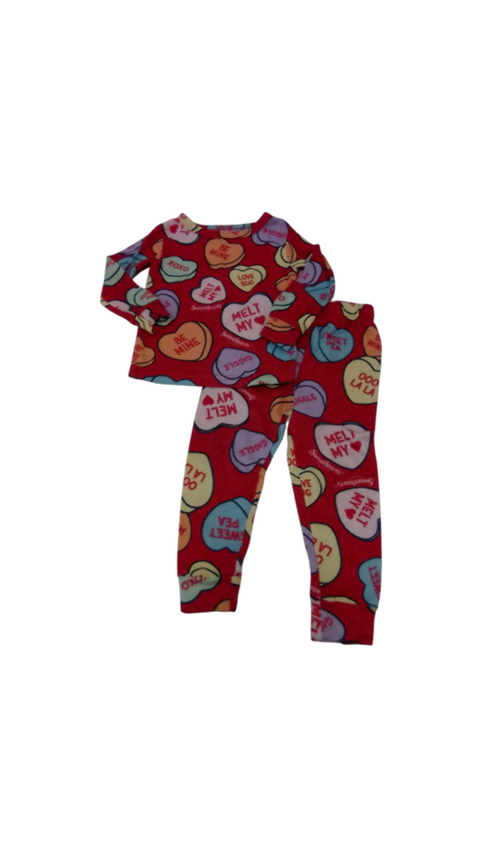 2pc Sleeper: Candy Hearts, Kids, Size: 3t