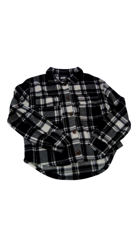 Sweater: Plaid Black/Whit, Womens, Size: M