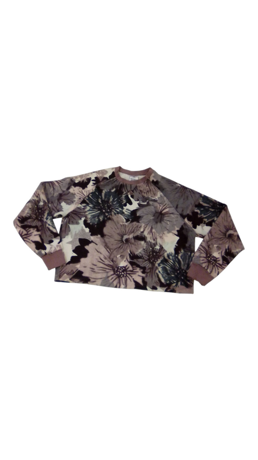 Sweater: Flowers, Womens, Size: S