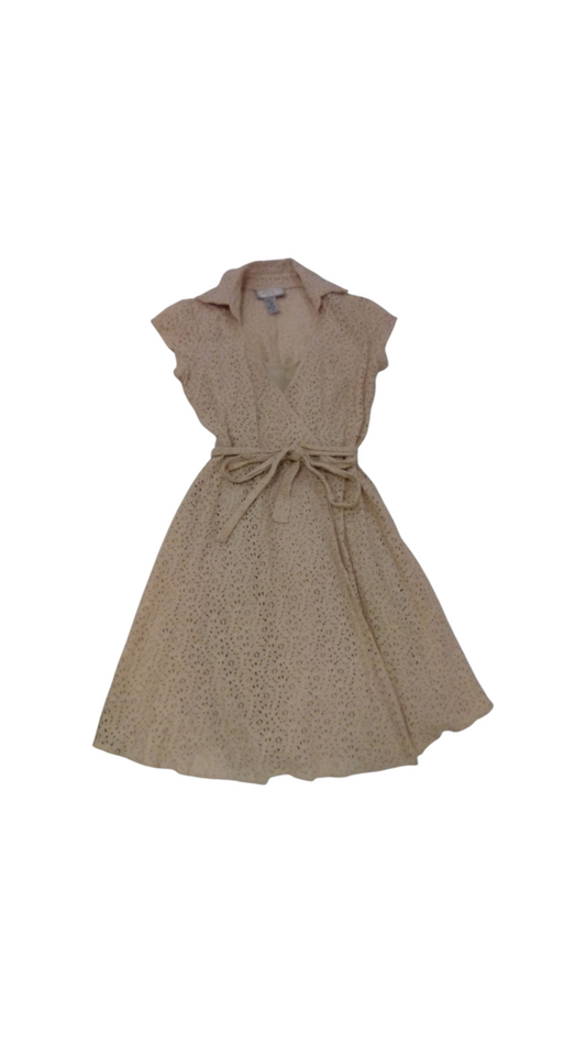 Dress: 2pc Beige Lace, Womens, Size: M