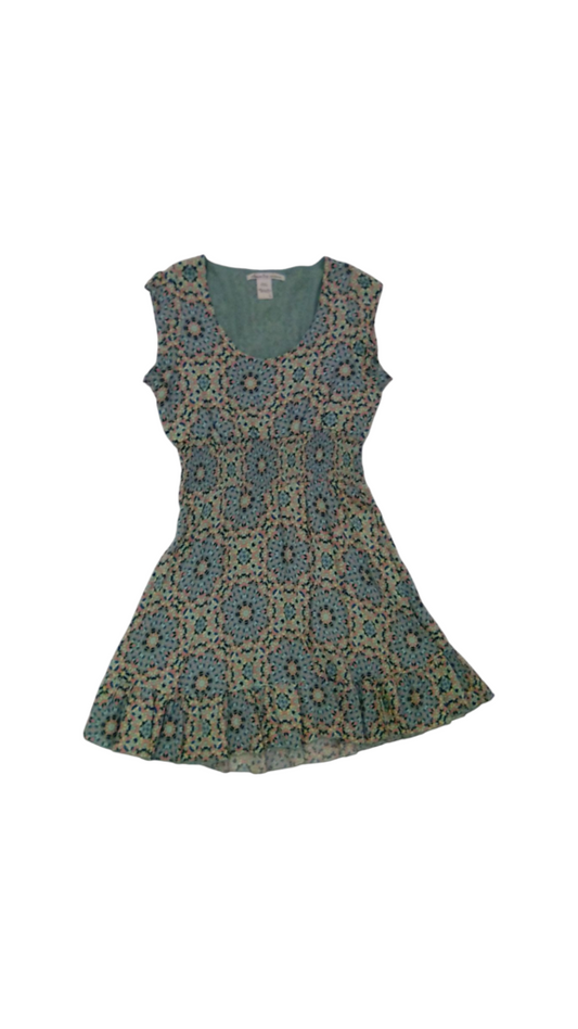 Dress: Colorful Shapes, Womens, Size: L