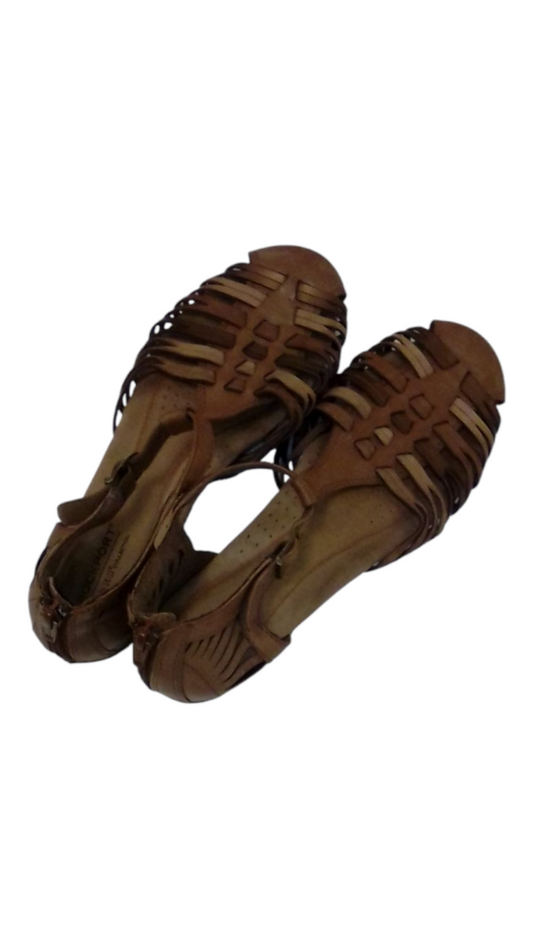 Shoes: Brown Sandals, Womens, Size: 9