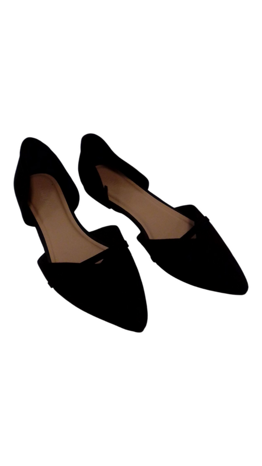 Shoes: Black Flats, Womens, Size: 8