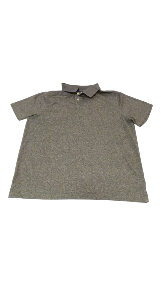 Shirt: Grey Collared, Boy, Size: 18/20