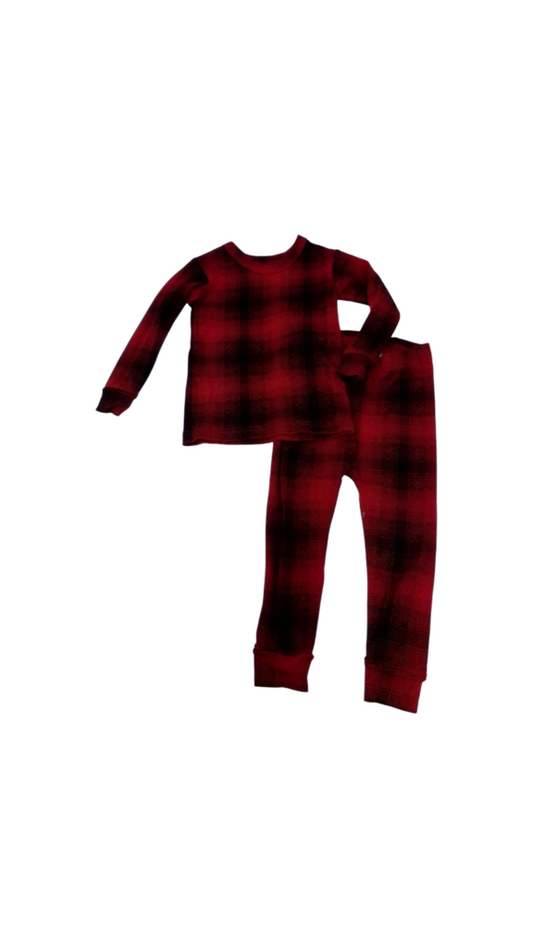 2pc Sleeper: Red Plaid, Kids, Size: 18/24m
