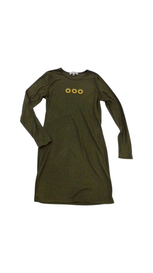 Dress: Green & Flowers Lo, Womens, Size: L