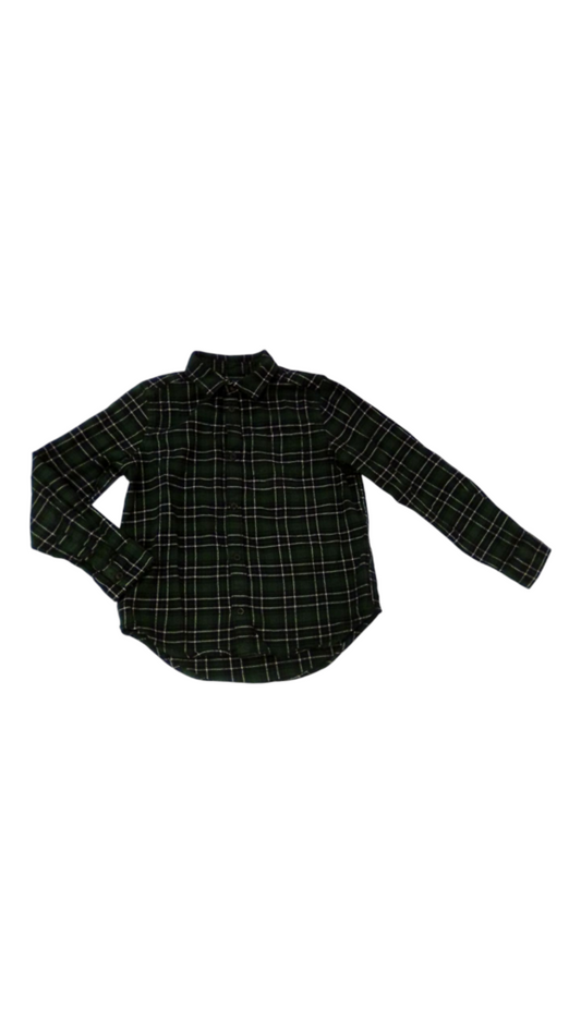 Long Sleeve Shirt: Green, Boy, Size: 8