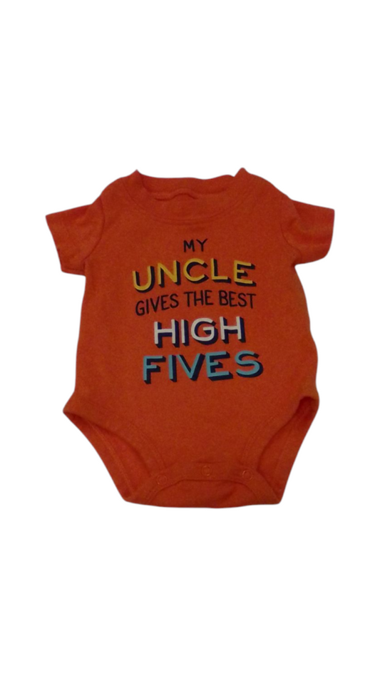 Onesie: Orange Uncle, Boy, Size: 3m