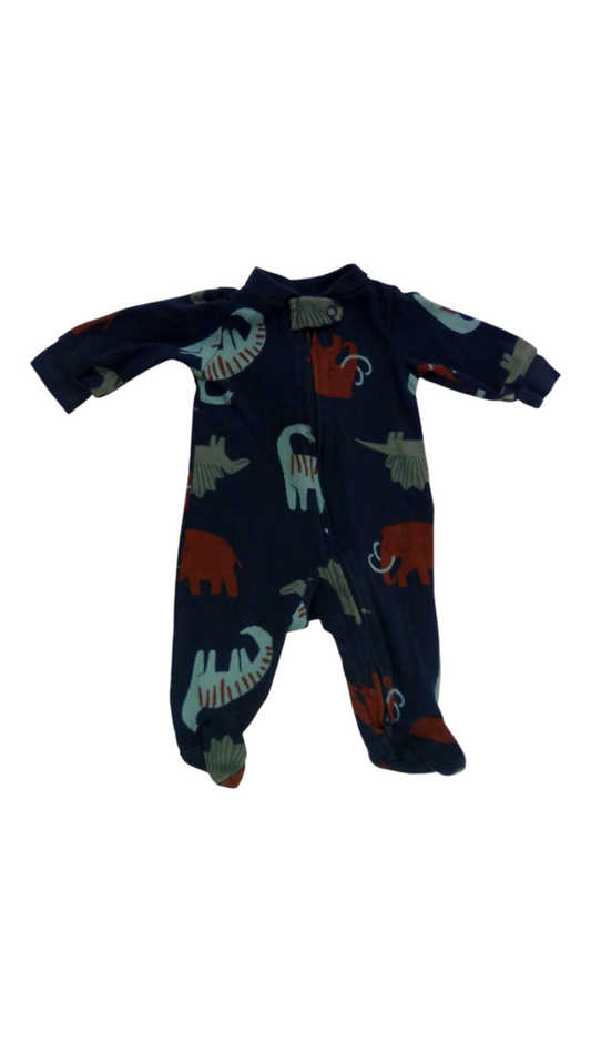 Sleeper: Blue W Mamoths, Boy, Size: 3m