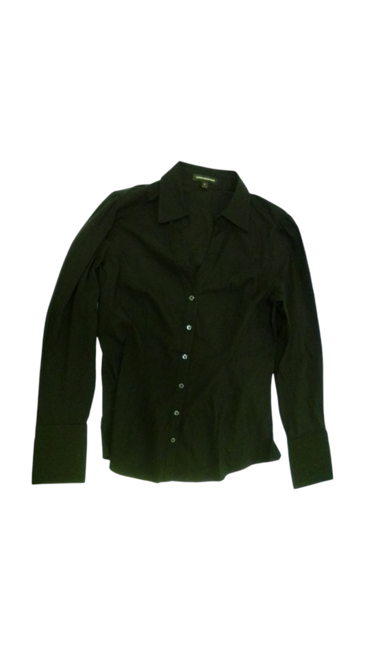 Long Sleeve Shirt: Black, Womens, Size: M