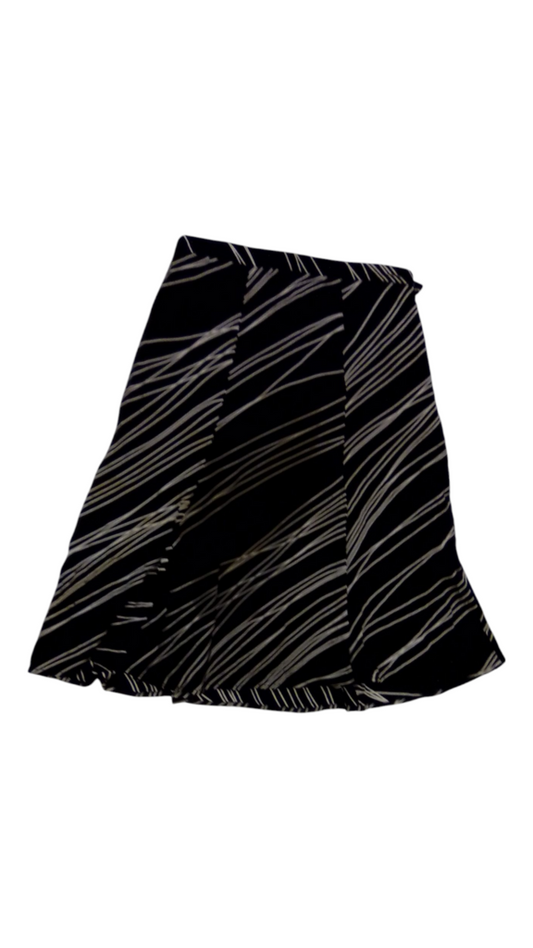 Skirt: Black/White Stripe, Womens, Size: S