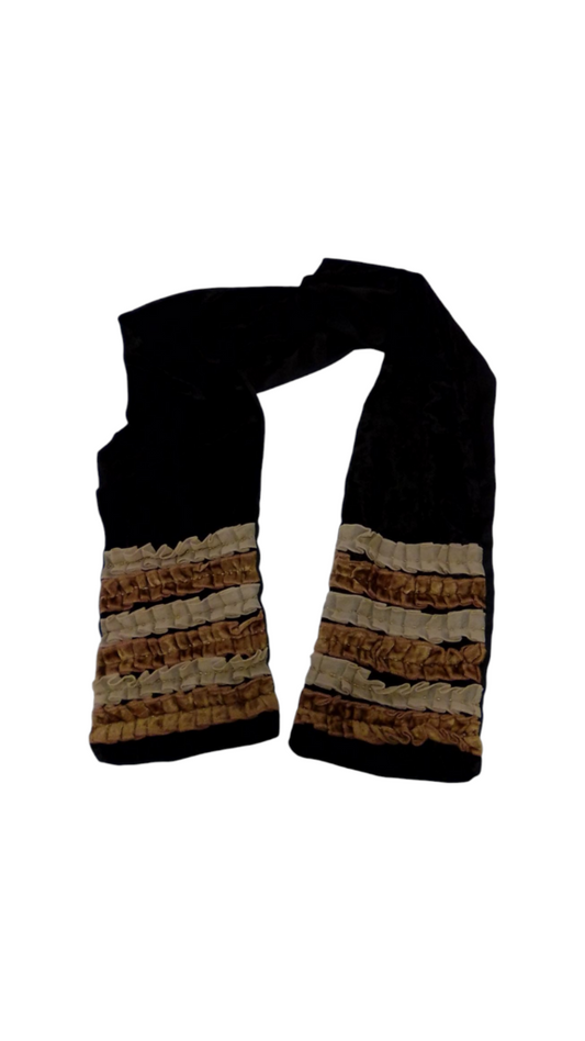 Scarf: Black/Brown, Womens, Size: OS