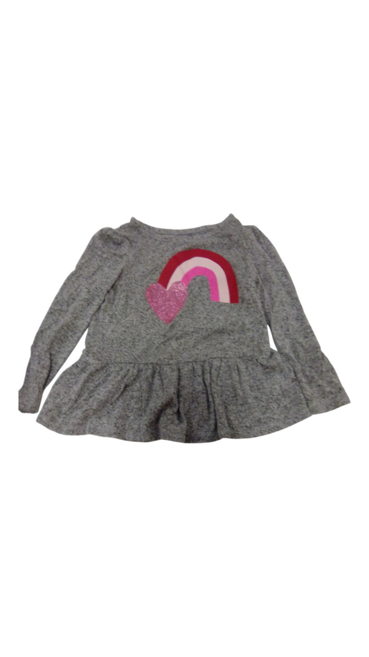 Long Sleeve Shirt: Rainbo, Girl, Size: 4t
