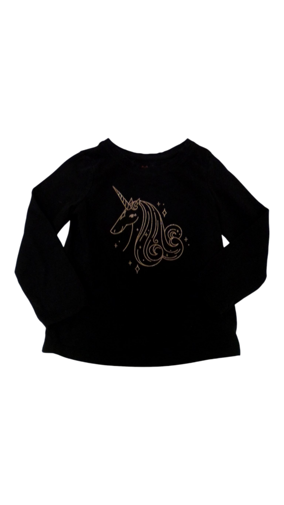 Long Sleeve Shirt:Unicorn, Girl, Size: 4t