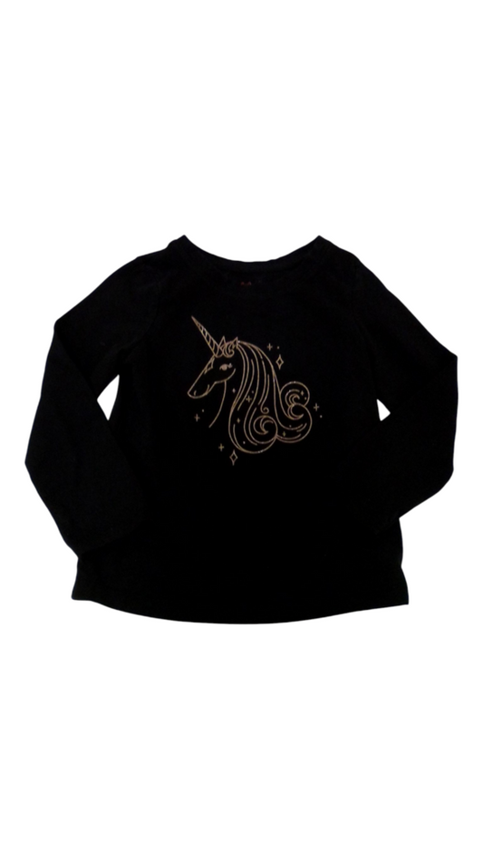 Long Sleeve Shirt:Unicorn, Girl, Size: 4t
