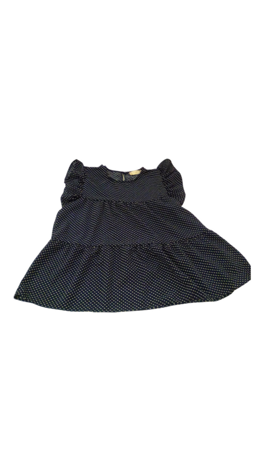 Shirt: Blue W/ Dots, Womens, Size: XS
