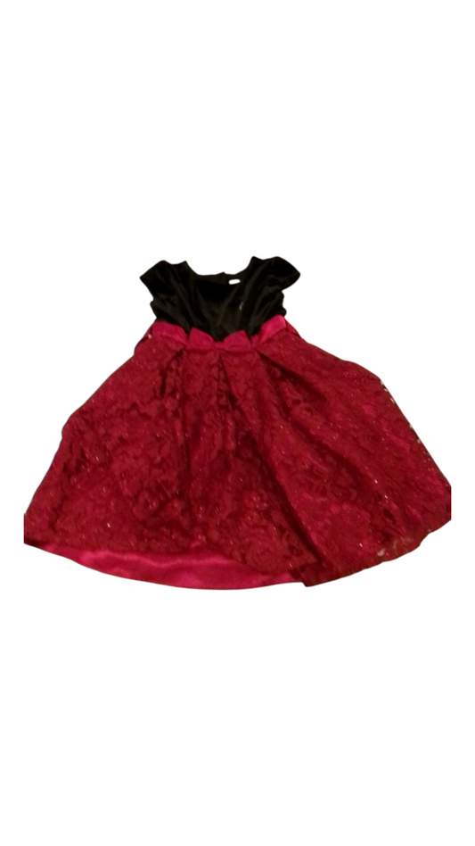 Dress: Black/Red, Girl, Size: 8