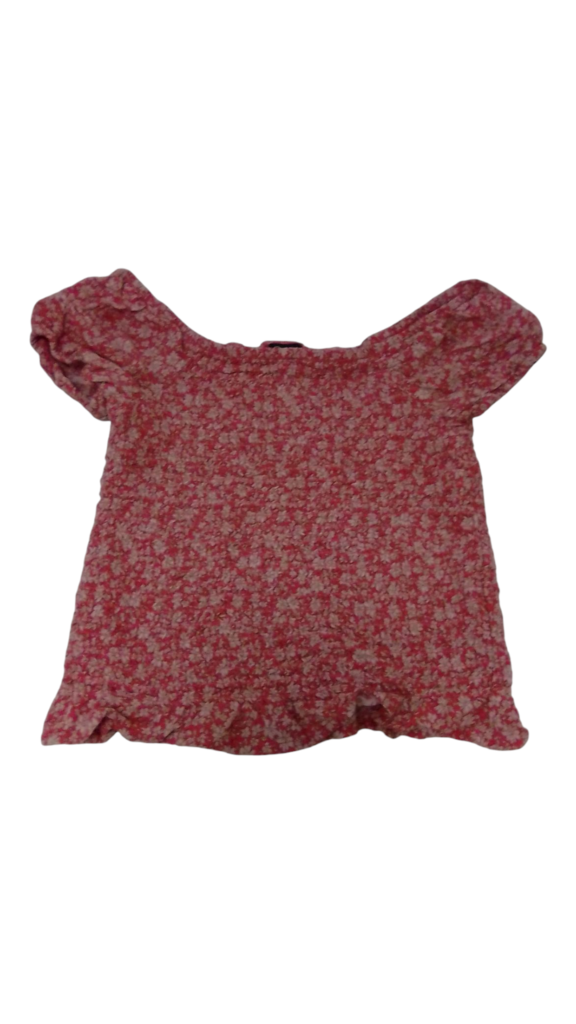 Shirt: Pink/Flowers, Girl, Size: 10/12