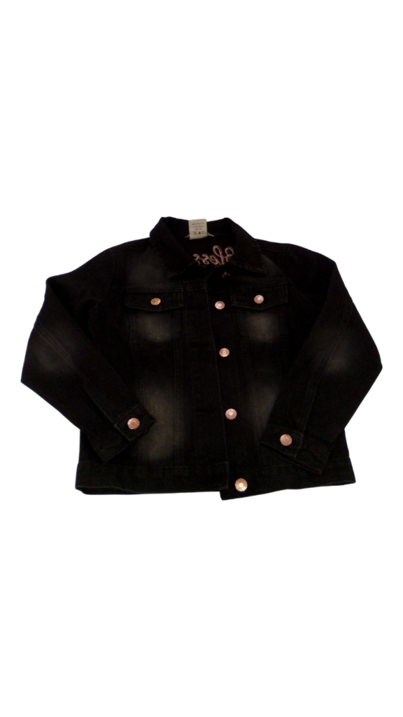 Jacket: Black Jean, Girl, Size: 7/8