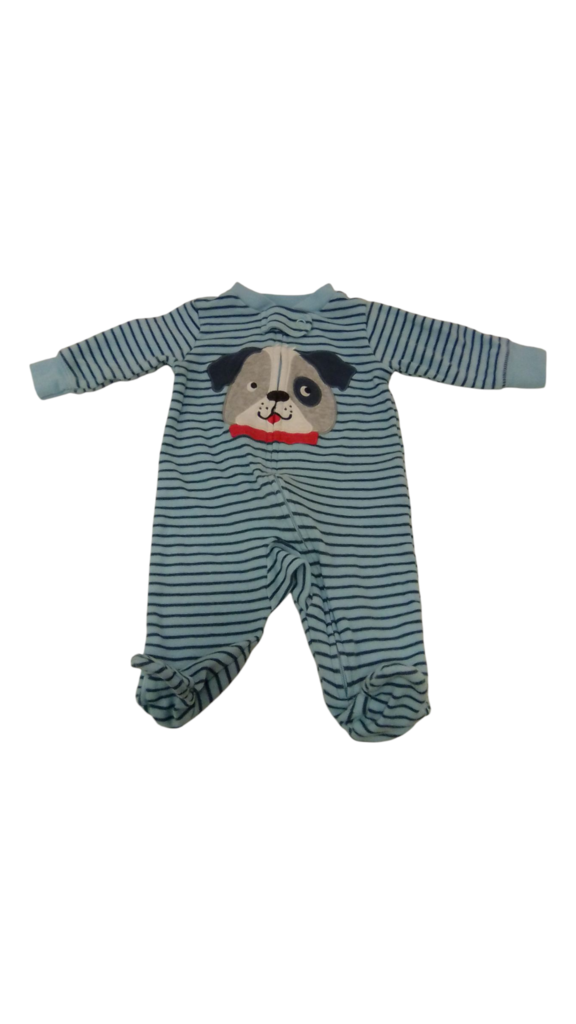 Sleeper: Blue/Dog Face, Boy, Size: 3m