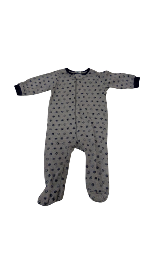 Sleeper: Sports Balls/Gre, Boy, Size: 3/6m