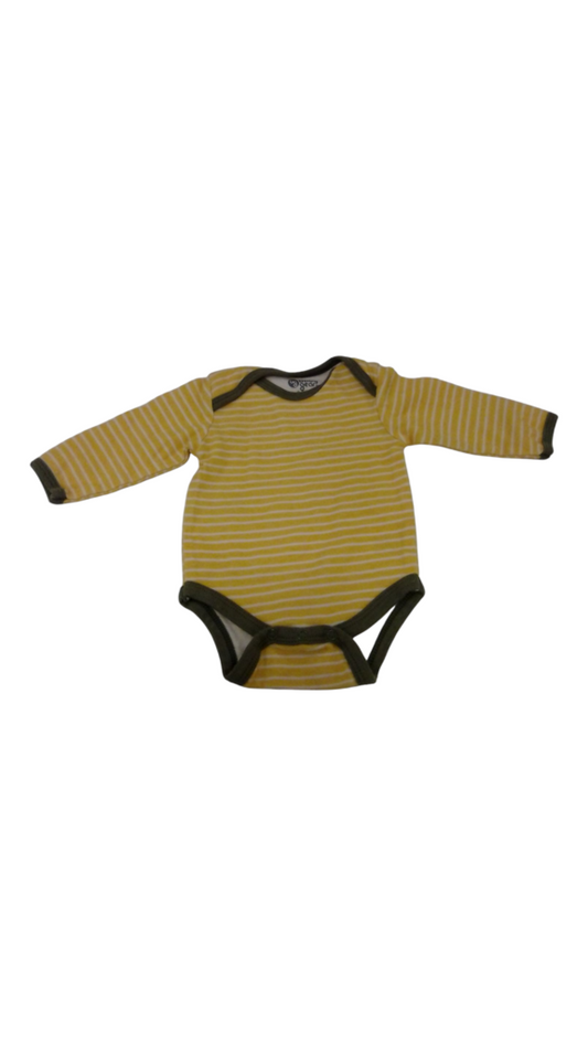Long Sleeve Onesie:Yellow, Boy, Size: 0/3m