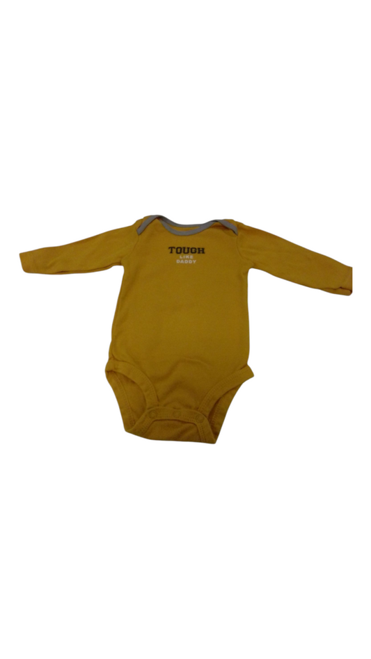 Long Sleeve Onesie:Tough, Boy, Size: 3m