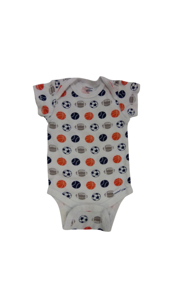 Onesie: Sports Balls, Boy, Size: 6/9m