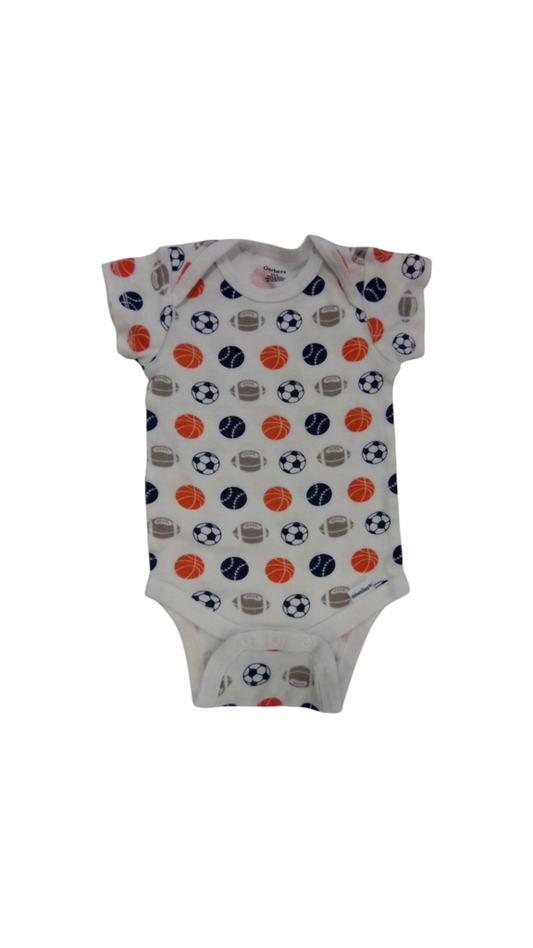 Onesie: Sports Balls, Boy, Size: 6/9m