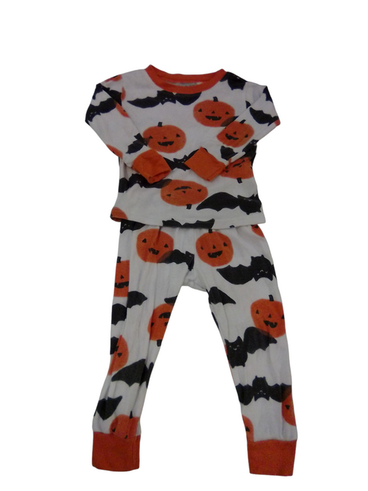 2pc Sleeper: Bats/Pumpkin, Boy, Size: 2t