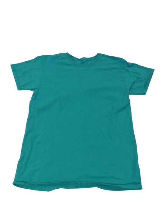 Shirt: Blue Short Sleeve, Boy, Size: 10