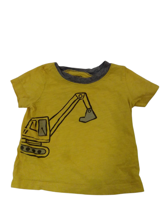 Shirt: Yellow Truck, Boy, Size: 12m