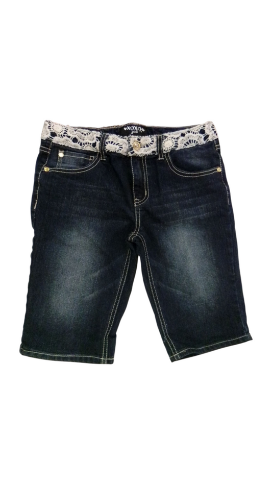 Shorts: Denim W Lace, Girl, Size: 14