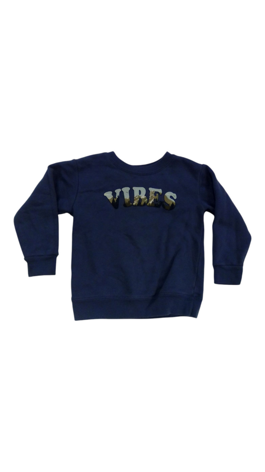 LS Shirt: Blue Vibes, Boy, Size: 2t