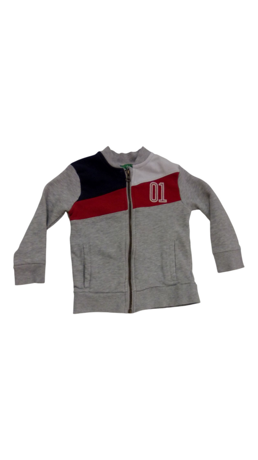 Zip-Up Jacket Gray 01, Boy, Size: 2t