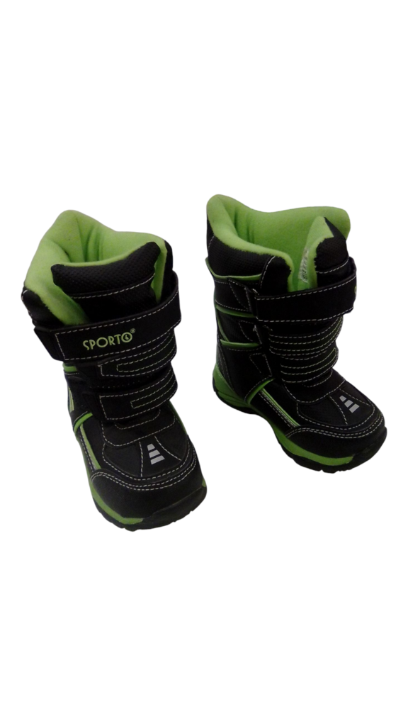 Snow Boots Lime Green, Boy, Size: 7t
