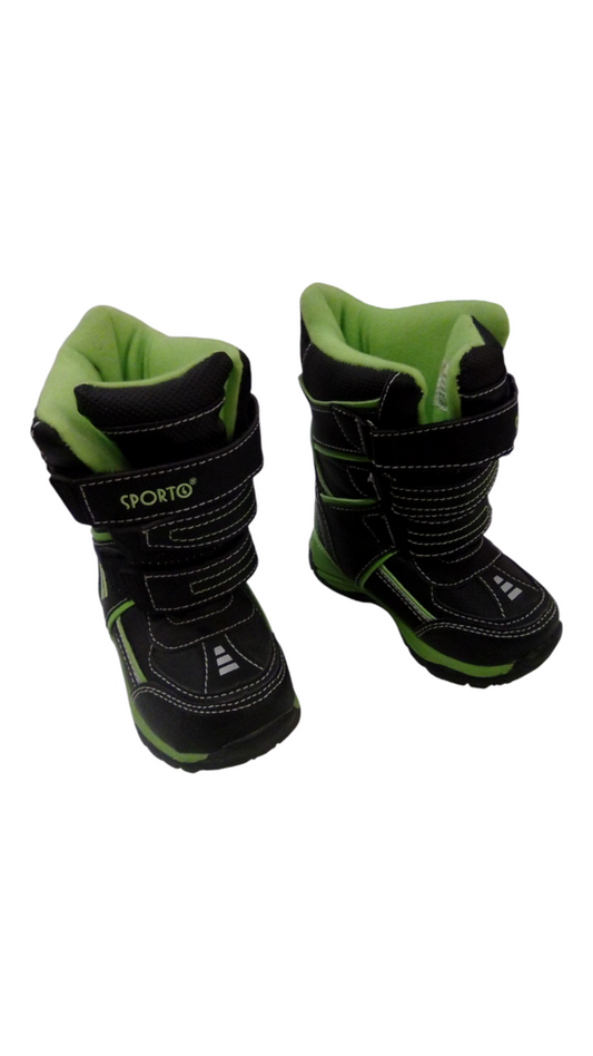 Snow Boots Lime Green, Boy, Size: 7t