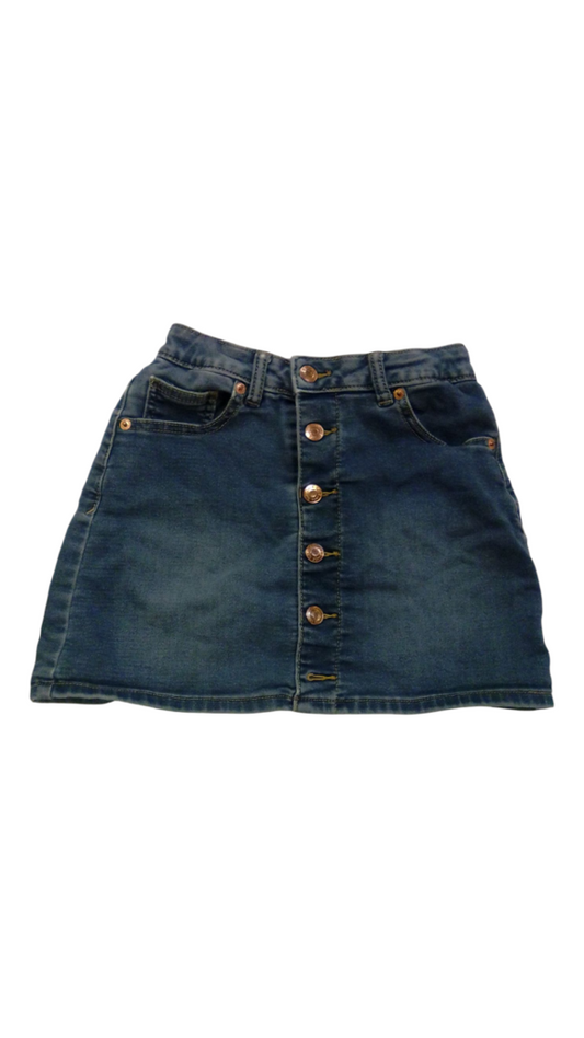 Skirt: Denim, Girl, Size: 7