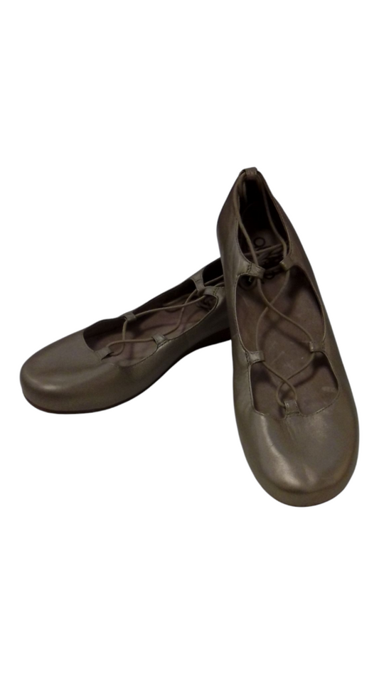 Shoes: Taupe Ballet Flats, Womens, Size: 8
