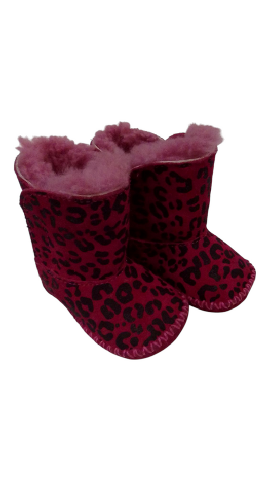 Boots: Pink Leopard, Girl, Size: 1