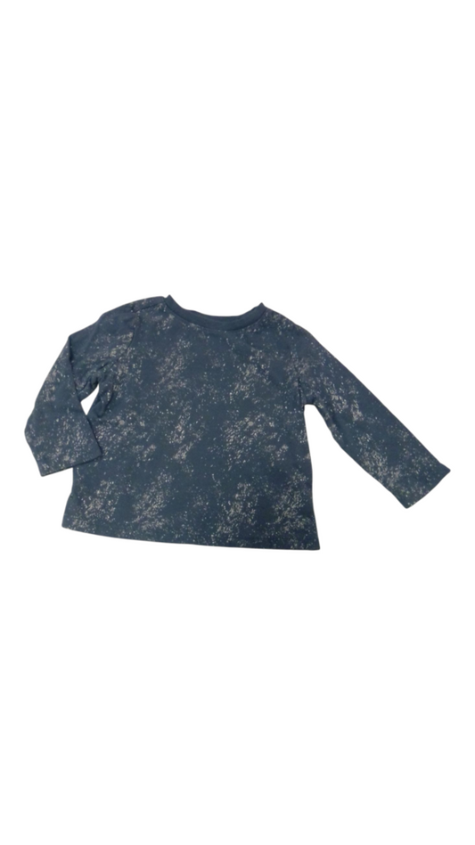 Long Sleeve Shirt: Blue, Girl, Size: 18/24m
