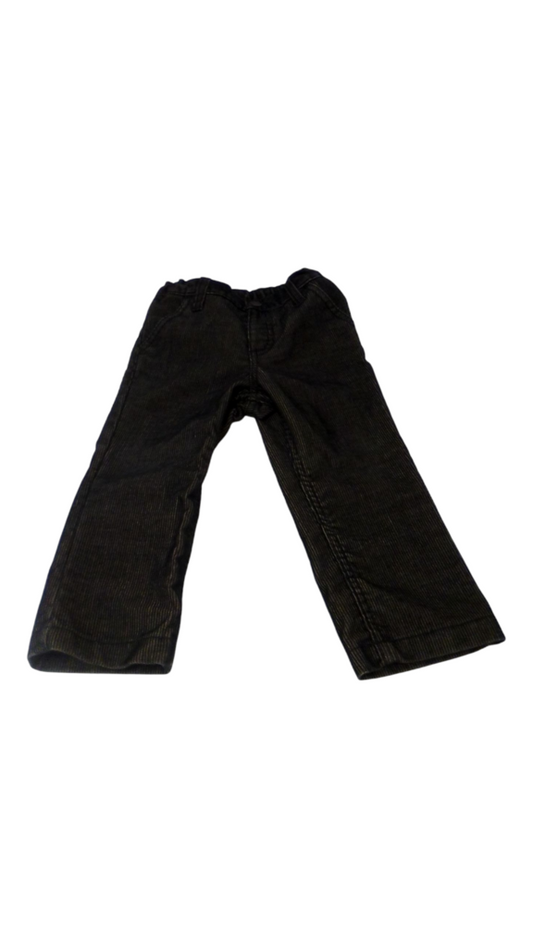 Pants: Corduroy/Black, Boy, Size: 18/24m