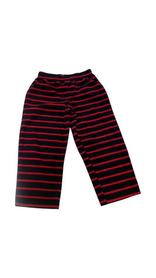 Pants: Pj Red/Black Strip, Boy, Size: 4t